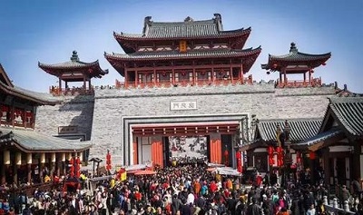 过年期间各景区人流量统计图